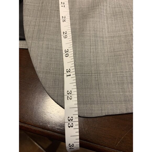 Express Photographer Fitted Plaid Blazer Size 44R Sport Jacket - Picture 7 of 9